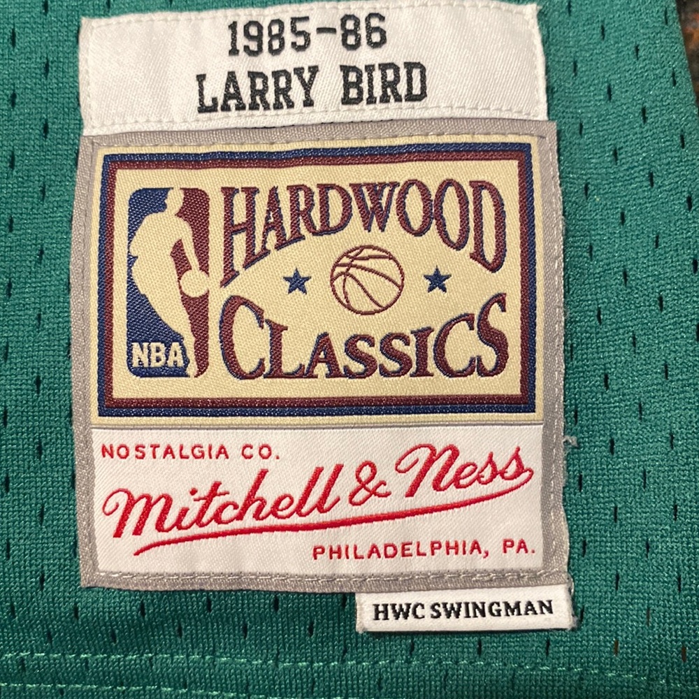 Larry Bird hardwood classics jersey